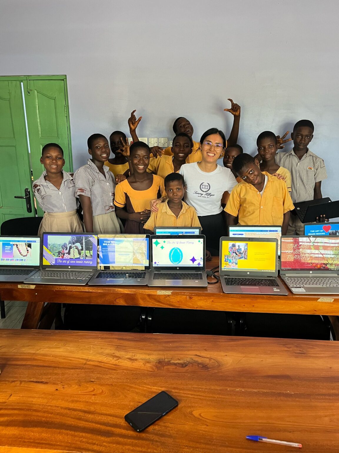 Founder with the kids