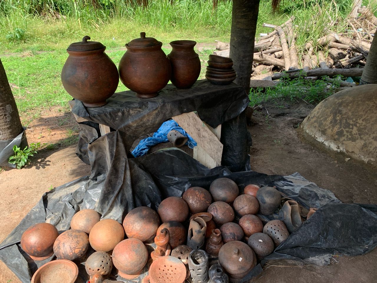 Hande-made pots